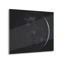 Load image into Gallery viewer, Western Hemisphere at Night from Space Acrylic Prints