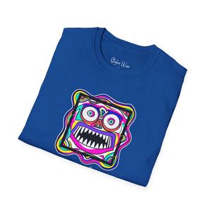 Abstract Funky Face Pop Art | Unisex Softstyle T-Shirt