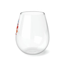 Load image into Gallery viewer, Floating Hearts Stemless Wine Glass, 11.75oz