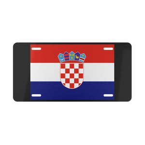 Croatia Flag Vanity Plate