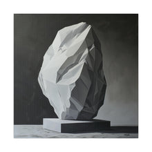 Load image into Gallery viewer, Stone Sculpture Modern Wall Art | Square Matte Canvas