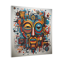 Load image into Gallery viewer, Abstract Colorful Tribal Wall Art | Square Matte Canvas