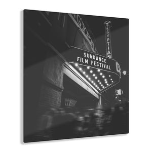 Park City Theater Black & White Acrylic Prints