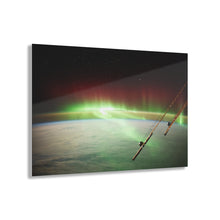 Load image into Gallery viewer, View of Auroras Over Earth From Space Acrylic Prints