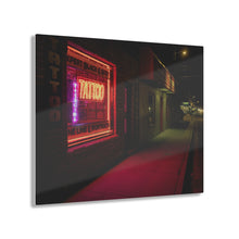 Load image into Gallery viewer, Tattoo Parlor at Night Acrylic Prints