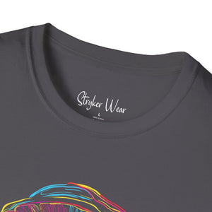 Neon Magic Mushroom | Unisex Softstyle T-Shirt