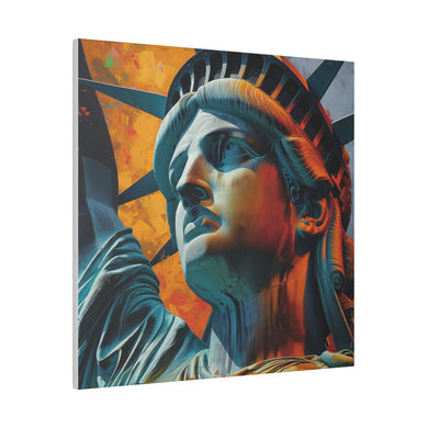 Lady Liberty Wall Art | Square Matte Canvas