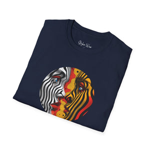 Abstract Face to Face Art | Unisex Softstyle T-Shirt