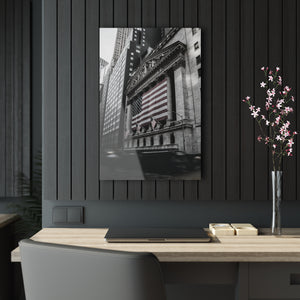 Wallstreet Street NYC Black & White Acrylic Prints