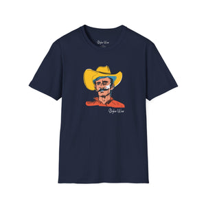 Retro Cowboy Sketch | Unisex Softstyle T-Shirt