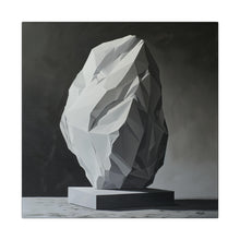 Load image into Gallery viewer, Stone Sculpture Modern Wall Art | Square Matte Canvas