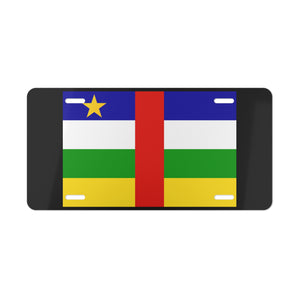 Central African Republic Flag Vanity Plate