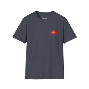 4th Marine Division Patch | Unisex Softstyle T-Shirt