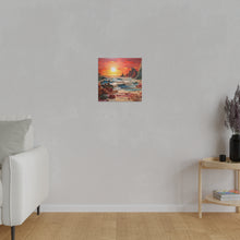 Load image into Gallery viewer, Paper Beach Wall Art | Square Matte Canvas