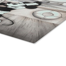 Load image into Gallery viewer, Steamboat Willie Glass Cutting Board