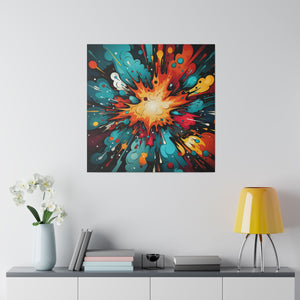 Cosmic Blast Wall Art | Square Matte Canvas