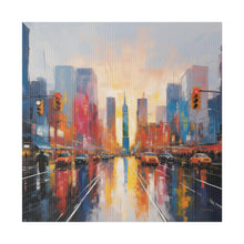 Load image into Gallery viewer, Painted City Wall Art | Square Matte Canvas