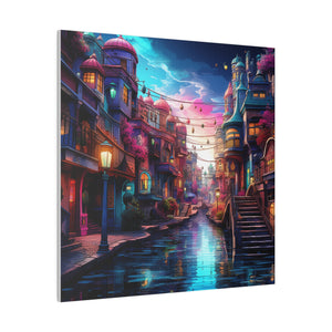 Magic Canal Street Wall Art | Matte Canvas