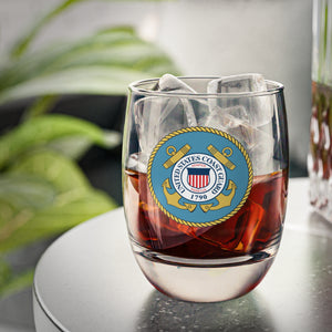 U.S. Coast Guard Emblem Whiskey Glass