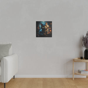 Fantasyland Cat Wall Art | Square Matte Canvas