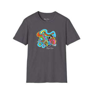 Abstract Colorful Drawing | Unisex Softstyle T-Shirt