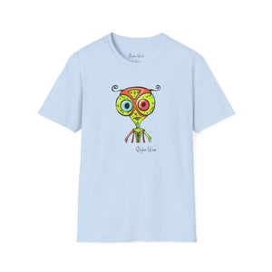 Funky Abstract Alien Sketch | Unisex Softstyle T-Shirt