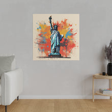 Load image into Gallery viewer, Lady Liberty Pop Wall Art | Square Matte Canvas