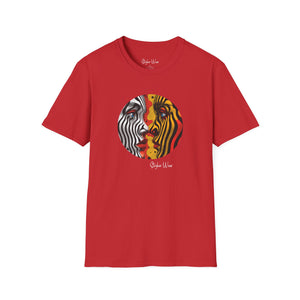 Abstract Face to Face Art | Unisex Softstyle T-Shirt