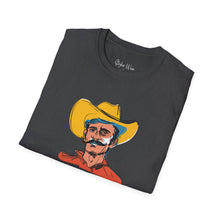 Load image into Gallery viewer, Retro Cowboy Sketch | Unisex Softstyle T-Shirt