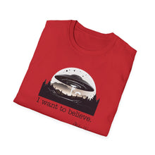 Load image into Gallery viewer, UFO I Want to Believe | Unisex Softstyle T-Shirt