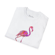 Load image into Gallery viewer, Neon Flamingo Pop Art | Unisex Softstyle T-Shirt