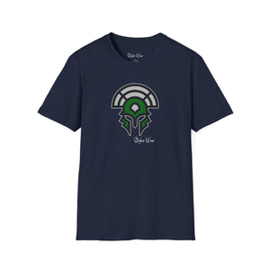Warrior Helmet Green | Unisex Softstyle T-Shirt