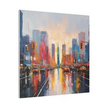 Load image into Gallery viewer, Painted City Wall Art | Square Matte Canvas