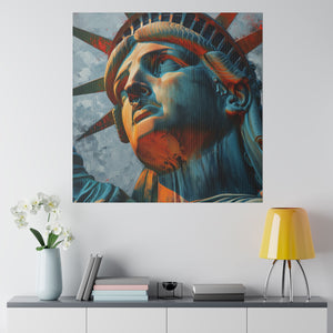 Lady Liberty 3 Wall Art | Square Matte Canvas