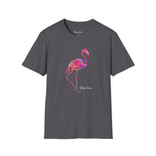 Load image into Gallery viewer, Neon Flamingo Pop Art | Unisex Softstyle T-Shirt