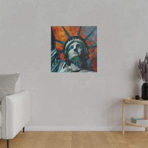 Lady Liberty 2 Wall Art | Square Matte Canvas