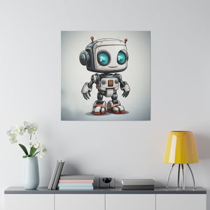 Happy Robot 2 Wall Art | Matte Canvas