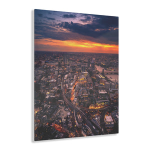 Sunset Over London Acrylic Prints