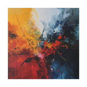 Splash of Colors Wall Art | Square Matte Canvas