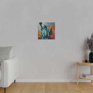 Statue of Liberty Wall Art | Square Matte Canvas