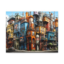 Load image into Gallery viewer, Painted City Block | Horizontal Matte Canvas