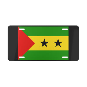 Sao Tome & Principe Flag Vanity Plate