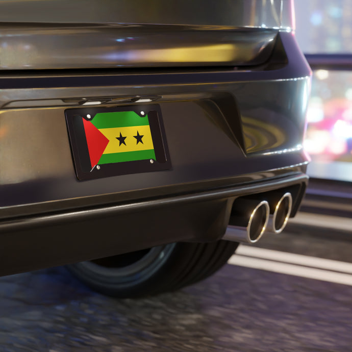 Sao Tome & Principe Flag Vanity Plate