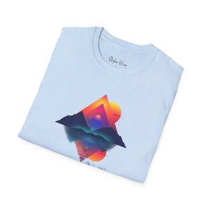 Abstract Mountain Sunset | Unisex Softstyle T-Shirt
