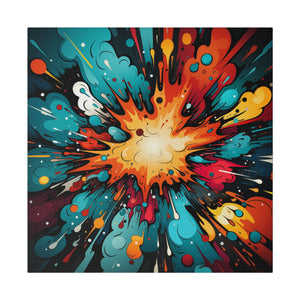 Cosmic Blast Wall Art | Square Matte Canvas