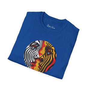 Abstract Face to Face Art | Unisex Softstyle T-Shirt