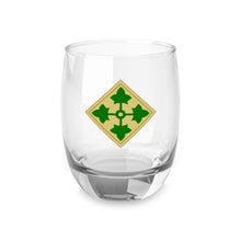 Load image into Gallery viewer, U.S. Army 4th Infantry Division Patch Whiskey Glass