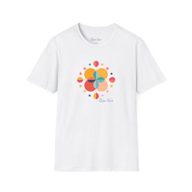 Pastel Abstract Circle Art | Unisex Softstyle T-Shirt