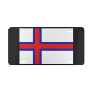 Faroe Islands Flag Vanity Plate