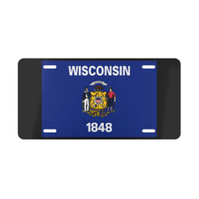 Load image into Gallery viewer, Wisconsin State Flag Vanity Plate